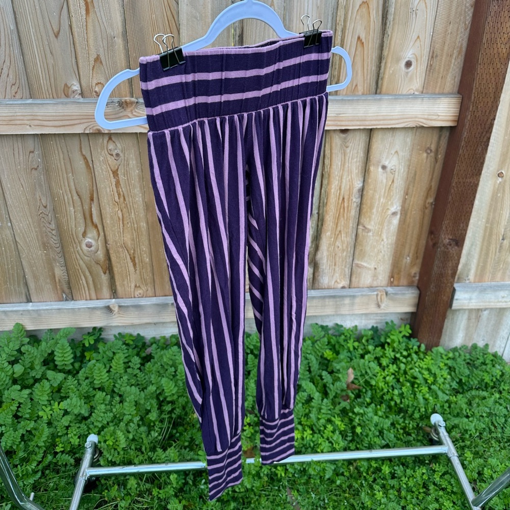 Purple Striped Women's Joggers
